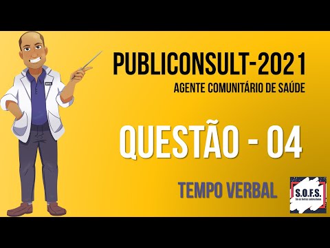 PUBLICONSULT - Agente Comunitário de Saúde 2021 - Morfologia: tempo verbal.