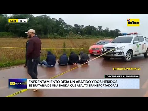 Los Cedrales - Alto Paraná: enfrentamiento deja un abatido y dos heridos