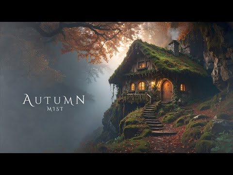 AUTUMN MIST | Ethereal Meditative Ambient Music with Rain - Soothing Fantasy Relaxation Soundscape