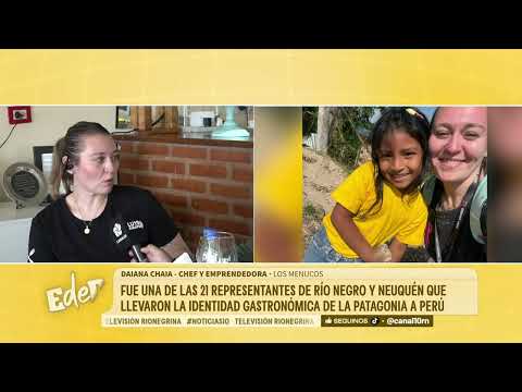 Daiana Chaia, de Los Menucos, llevó su cocina al escenario internacional de ENBHIGA Perú