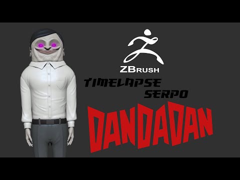 Sculpting Serpo from Dandadan in ZBrush Timelapse