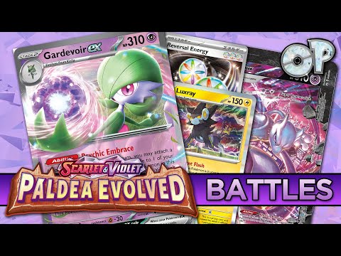 Trying to play brand new REVERSAL GARDI - Paldea Evolved Deck Analysis and Battles! (Pokemon TCG)