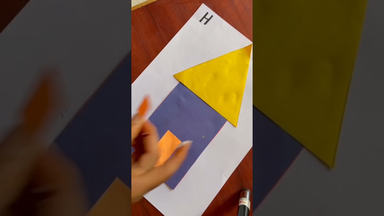 shape hut cut and paste