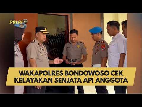 WAKAPOLRES BONDOWOSO CEK KELAYAKAN SENJATA API ANGGOTA