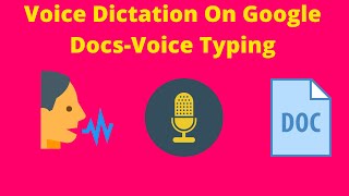 How to use voice dictation on Google docs.