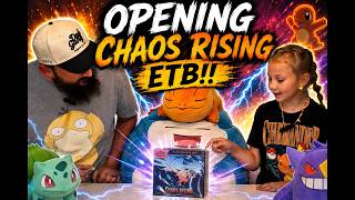 Opening CHAOS RISING ETB!!! 🌊🌊🌊 🔥🔥🔥... Pokesis and Pokedad rip open the newest set!!