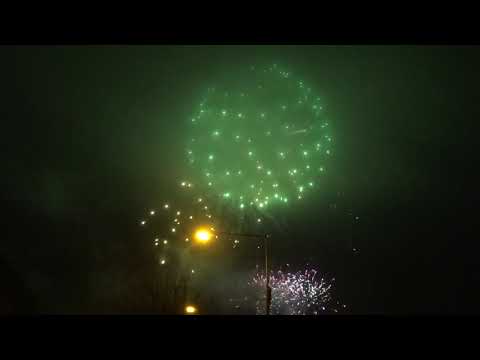 Cobh St Patrick's Day Parade and Festival fireworks show in Lower Cork Harbour on 17/03/2023.