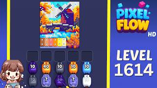 Pixel Flow Level 1614 Solution Walkthrough
