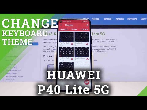 How to Personalize Keyboard in Huawei P40 Lite 5G - Change Keyboard Theme