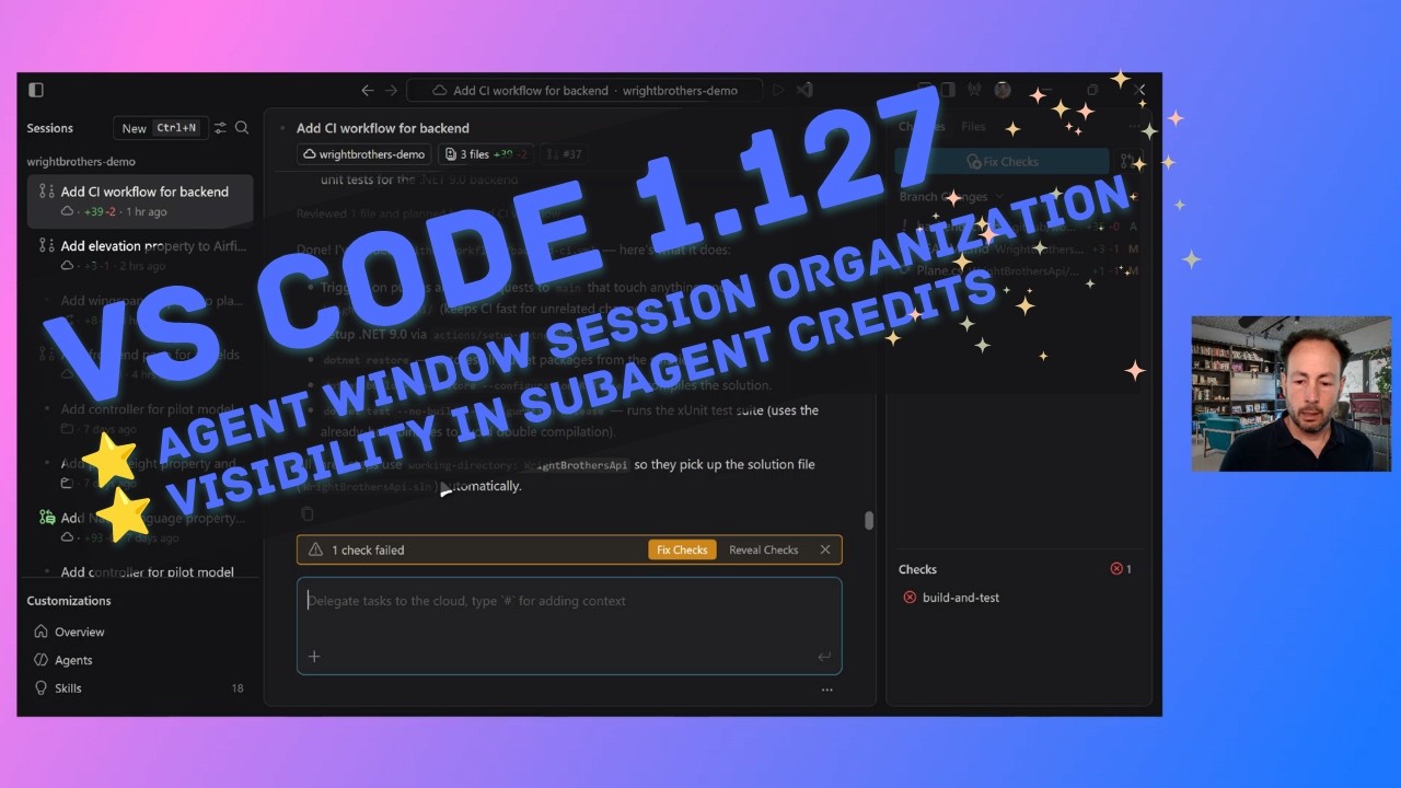 Visual Studio Code and GitHub Copilot - What's new in 1.127 - Tech Hub