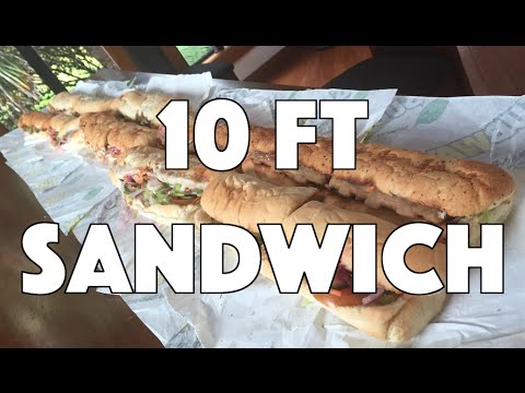 10 ft Subway Sandwich Challenge