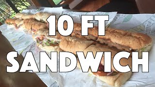 10 ft Subway Sandwich Challenge