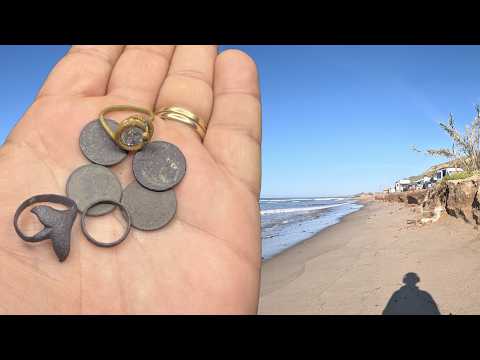 King Tides Uncovered TREASURE! Old Silver Coins & Gold Ring Found