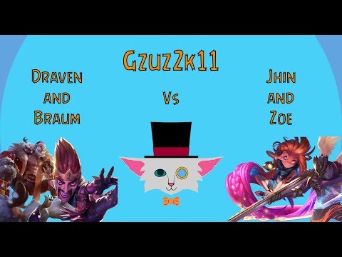 Draven and Braum Vs Jhin and Zoe Bot 5v5 Normal Patch 7.23