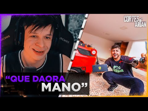 Aruan reacts to a championship where the prize is a pair of original Ferrari sunglasses 😮 (Renato...