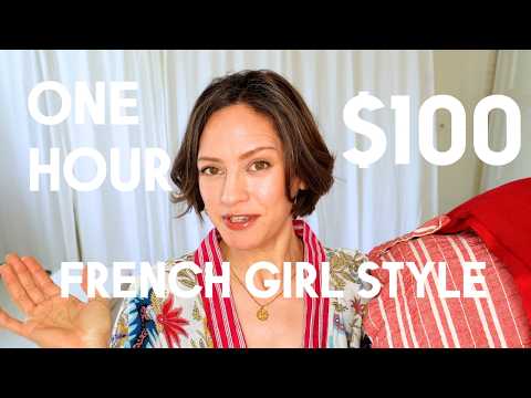 Thrifted French Capsule Wardrobe in one hour for $100 - French Girl Style Thrift Haul