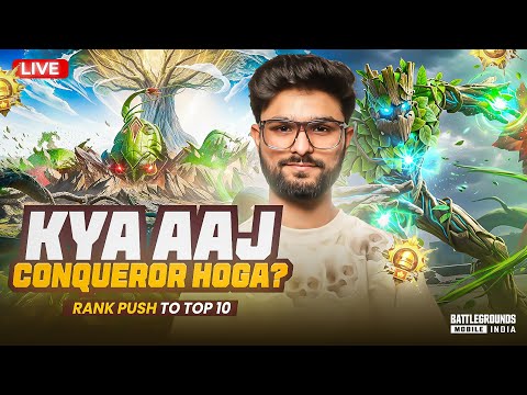 CROWN TO ACE PROMOTIONAL MATCH | RANK PUSH TO TOP 100 | BGMI LIVE