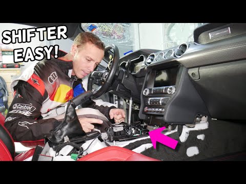 FORD MUSTANG TRANSMISSION SHIFTER ASSEMBLY REPLACEMENT REMOVAL, MUSTANG ECOBOOST GT 6G
