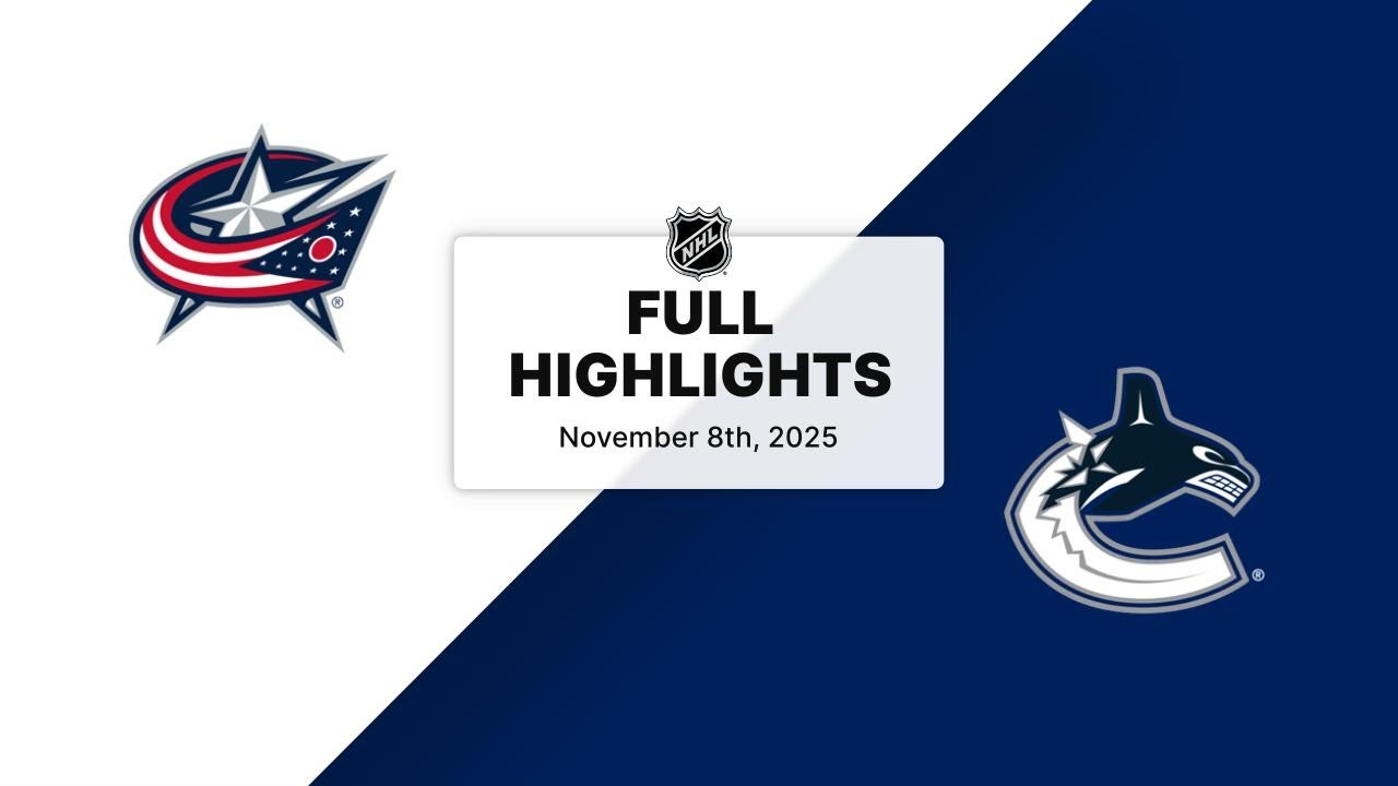 NHL Highlights | Blue Jackets vs. Canucks | November 08, 2025