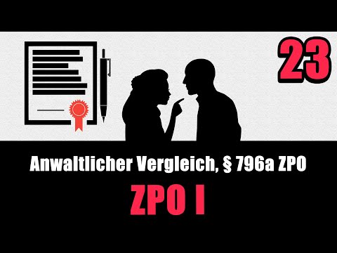 Lawyer-approved settlement, § 796a ZPO - ZPO I 23