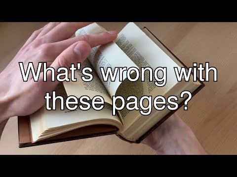 Uncut Books: Why are some pages bound together?