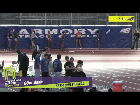 Girls 60m Freshman Final - New Balance Indoor Nationals 2012