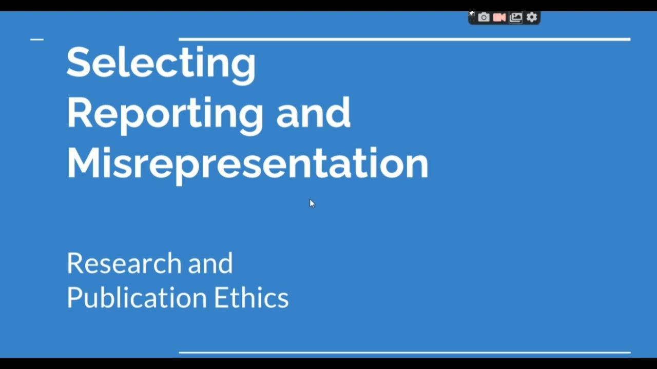 Selective Reporting and Misrepresentation of data, Research and Publication ethics, Phd coursework