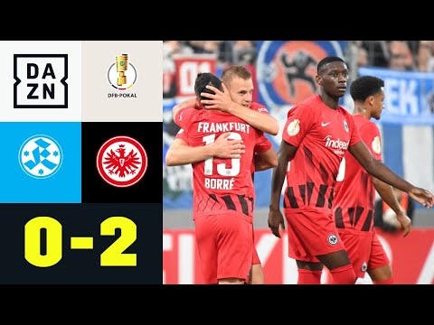 Früher Doppelschlag! Adler schlagen Underdog: Stuttgarter Kickers - Frankfurt 0:2 | DFB-Pokal | DAZN