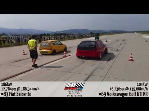 #83 Fiat Seicento, 186 kW - POWER FEST DRAG WARS SK vs.CZ, 25.07.2020