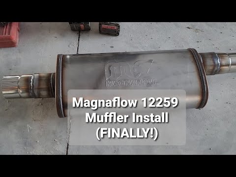 2018 Silverado 5.3 - Magnaflow 12259 muffler and Go Rhino tip installation