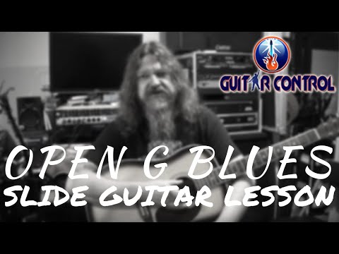 Easy Open G Blues With Slide For Acoustic Guitar - Blues Guitar Lesson With Darrin Goodman