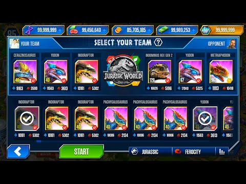 INDORAPTOR vs YUDON - JURASSIC WORLD THE GAME