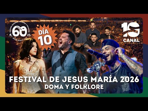 DIA 10 COMPLETO | Jorge Rojas, Cazzu, Ulises Bueno y más | FESTIVAL DE JESUS MARIA 2026