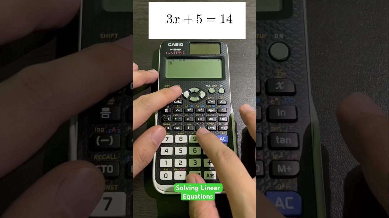 Solving Linear Equations Using Casio fx-991EX Classwiz #enginerdmath #math #maths #casio