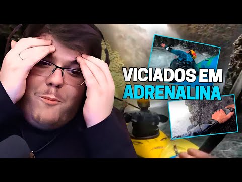 CASIMIRO REAGE: DESCENDO O RIO DE CAIAQUE (DESAFIANDO O PERIGO) | Cortes do Casimito