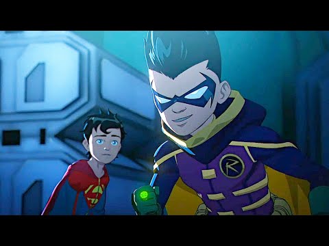 Jonathan & Damien vs Superman & Batman Fight Scene (HD) | Batman and Superman: Battle of Super Sons