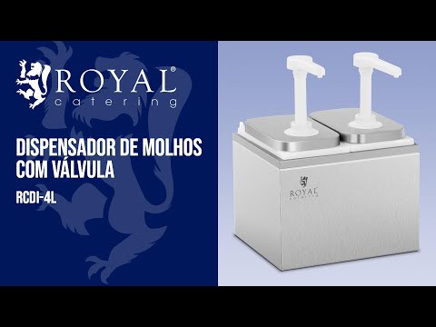vídeo - Dispensador de molhos com válvula - duplo - 2 x 2 l
