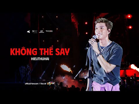 Không Thể Say - HIEUTHUHAI | Live at GENfest 23 | Fancam Focus