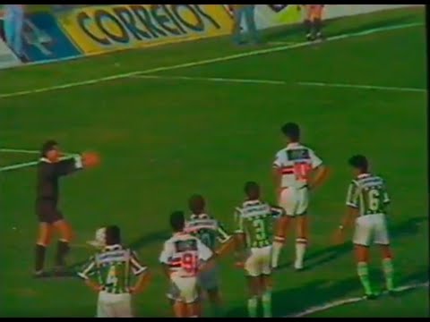 PALMEIRAS 2x4 SÃO PAULO - Campeonato Paulista Série A1 1992 - 1º jogo da final (Globo) - Trechos
