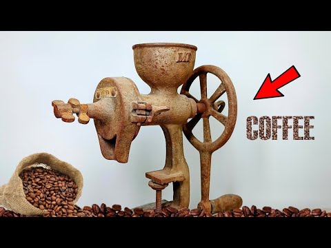 Rusty Antique Coffee Grinder MachineRestoration