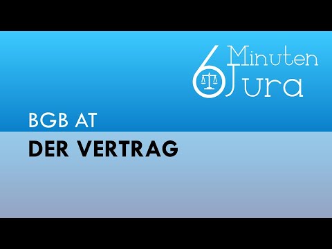 BGB AT - Der Vertrag