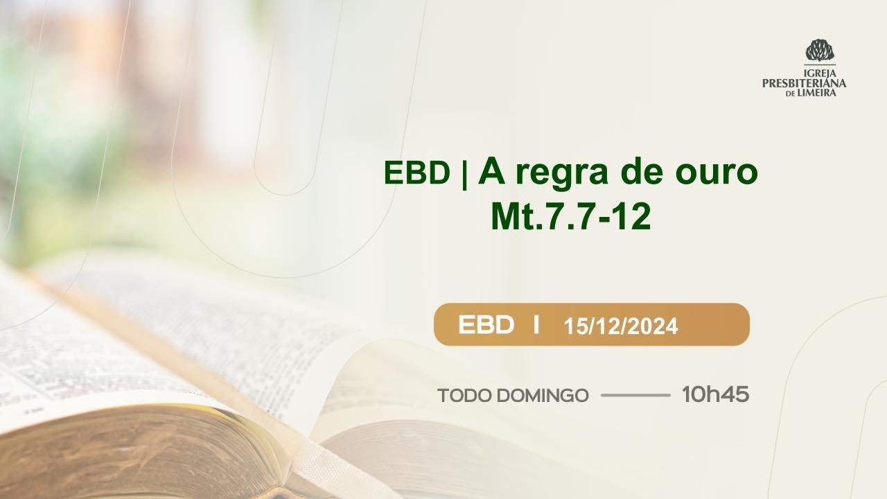 EBD - A MORTIFICAÇÃO DO PECADO E O PAPEL DO ESPÍRITO SANTO
