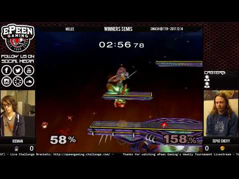 Smash @ TTH - Iceman (Marth) Vs. [ePG] Chevy (Samus) - Melee (Winners Semis)