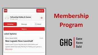 GHG App Features: Membership Program