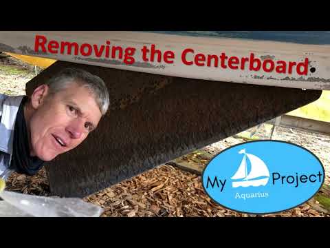 How to Remove the Centerboard in a "Trailer Sailer" "Swing Keel" Aquarius 21 Sailboat.
