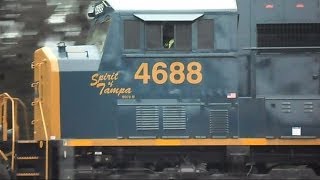 preview picture of video 'CSX Spirit Of Tampa Train'