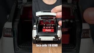 Can it fit? 🥤 Loading Coca-Cola boxes into 1:18 SUVs! ASMR #shorts