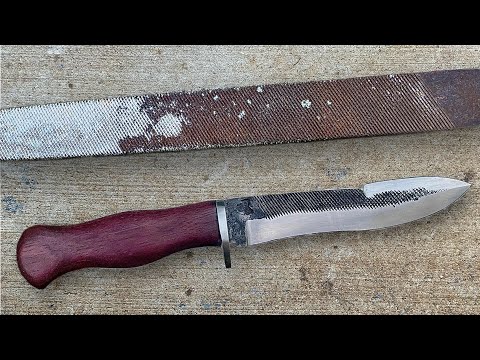 Aus einer rostigen Feile ein Kampfmesser schmieden