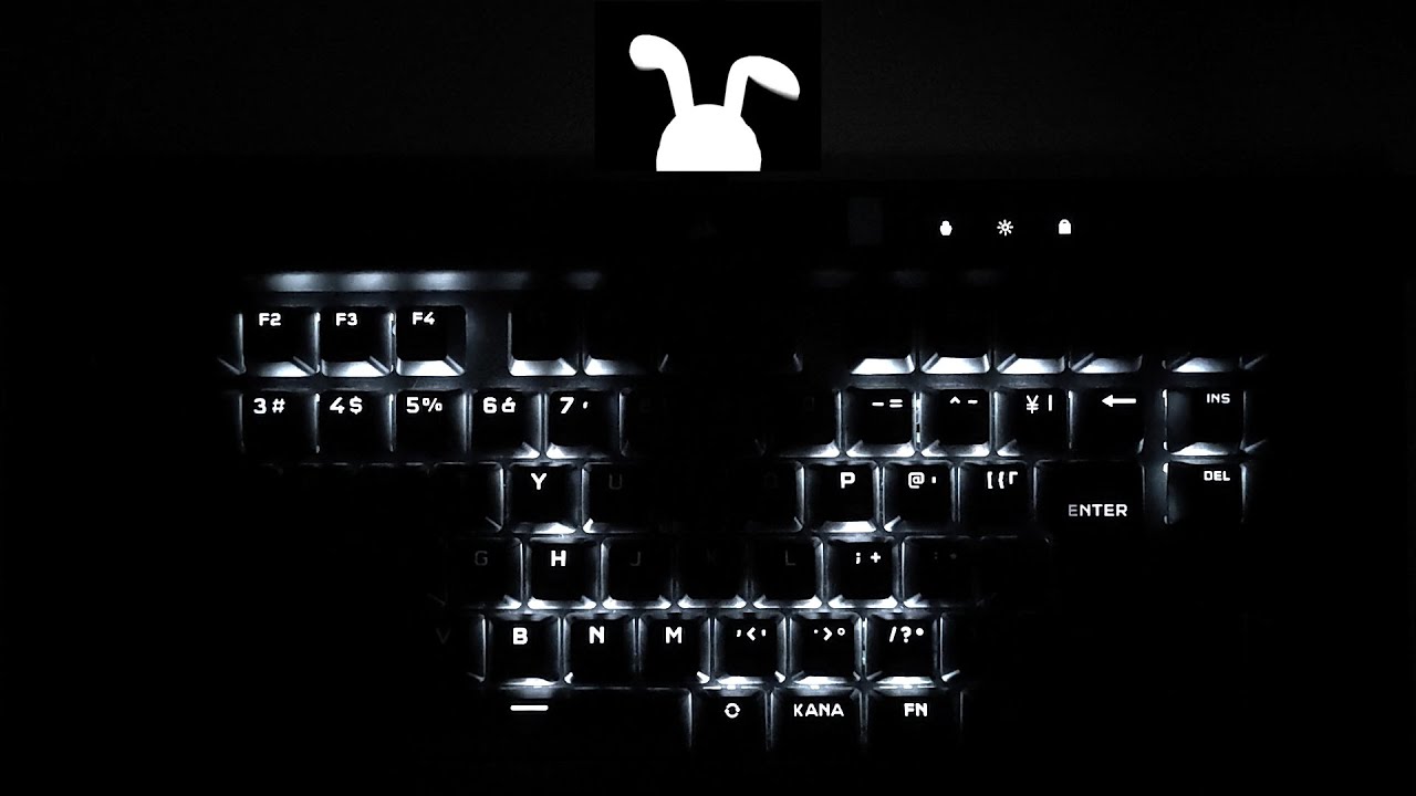 ゲーミングキーボードでBad Apple!! PVの影絵を再現してみた