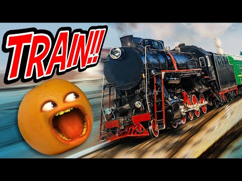 惱人的橙色--火車超級剪輯! (Annoying Orange - Train Supercut!!)